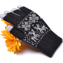 2015 Christmas Jacquard Design Magic Touch Glove for iPhone, iPad (SNTG01-1)